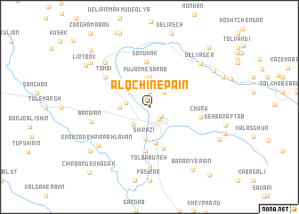 map of Alqchīn-e Pā\