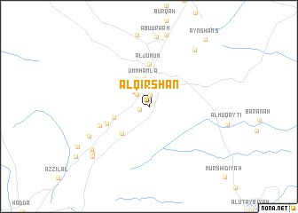 map of Al Qirshān