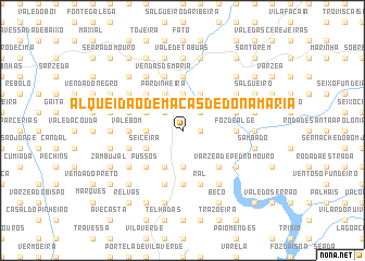 map of Alqueidão de Maçãs de Dona Maria