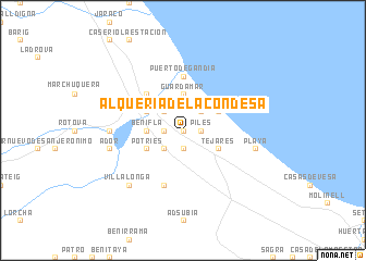 map of Alquería de la Condesa