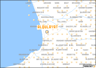 map of Al Qulay‘āt