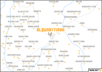 map of Al Qunayţirah