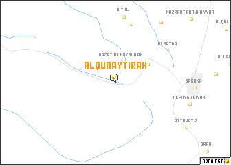 map of Al Qunayţirah