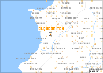 map of Al Qur‘ānīyah