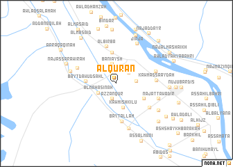 map of Al Qur‘ān