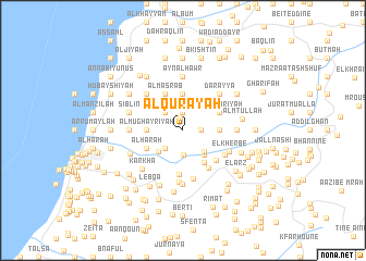 map of Al Quray‘ah