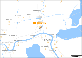 map of Al Qurnah