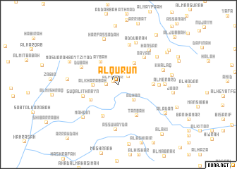 map of Al Qurūn