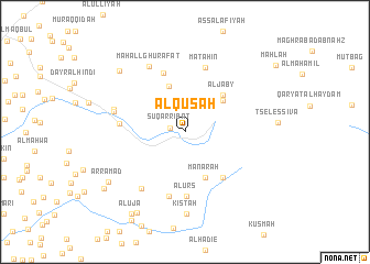 map of Al Quş‘ah