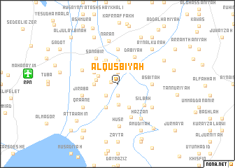 map of Al Quşbīyah