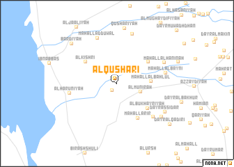 map of Al Qushārī