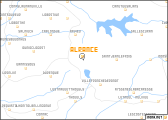 map of Alrance