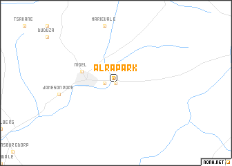 map of Alrapark