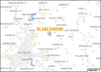 map of Alsace Manor