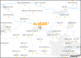 map of Alsager