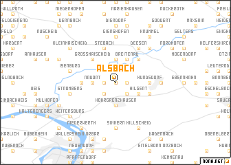 map of Alsbach