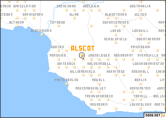 map of Alscot