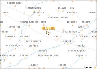 map of Alseno