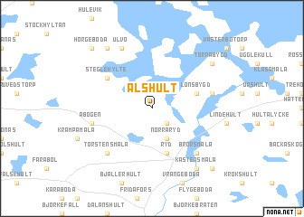 map of Ålshult