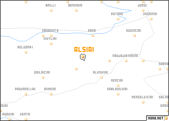 map of Alsiai