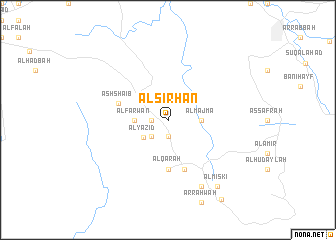 map of Āl Sirḩān