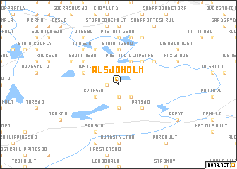 map of Alsjöholm