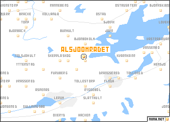 map of Alsjöområdet