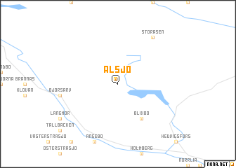 map of Alsjö