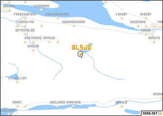 map of Alsjö