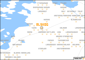 map of Alskog