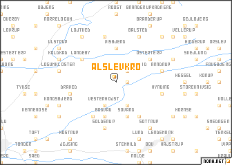 map of Alslev Kro