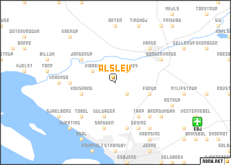 map of Alslev