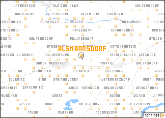 map of Alsmannsdorf