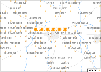 map of Alsóbadurbokor