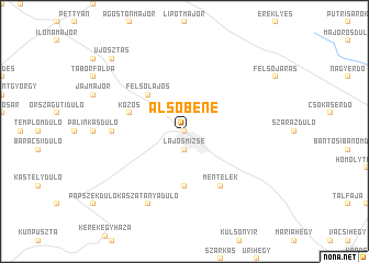 map of Alsóbene