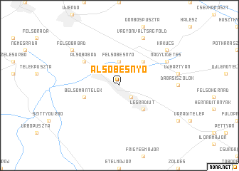 map of Alsóbesnyő