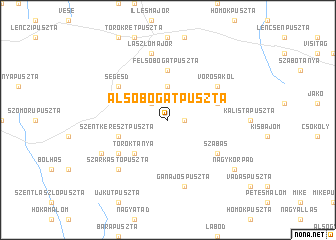 map of Alsóbogátpuszta