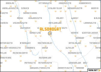 map of Alsóbogát