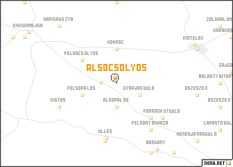 map of Alsócsólyos