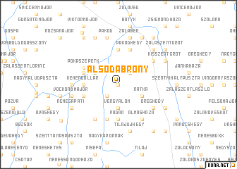 map of Alsódabrony