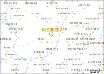 map of Alsóhegy