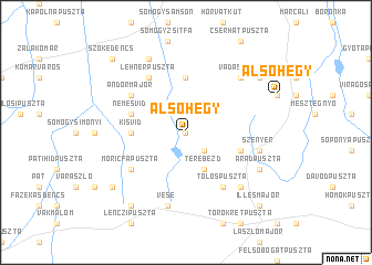 map of Alsóhegy