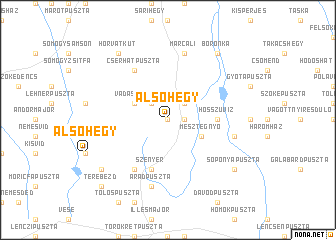 map of Alsóhegy