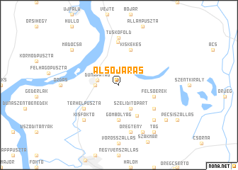 map of Alsójárás