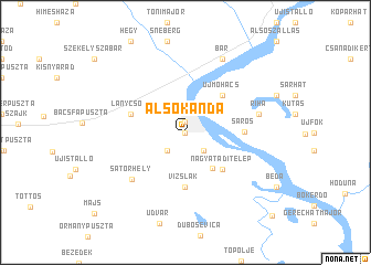 map of Alsókanda