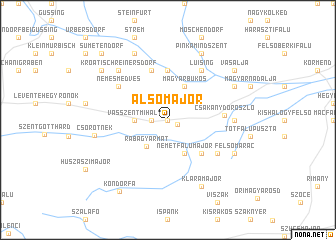 map of Alsómajor