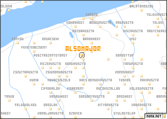 map of Alsómajor