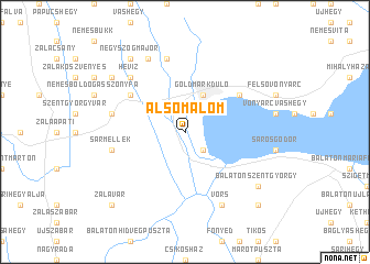 map of Alsómalom