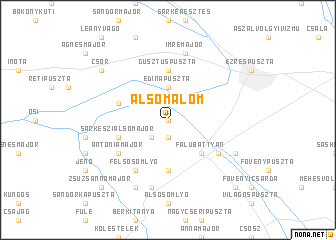 map of Alsómalom