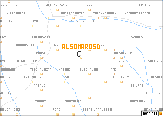 map of Alsómarosd